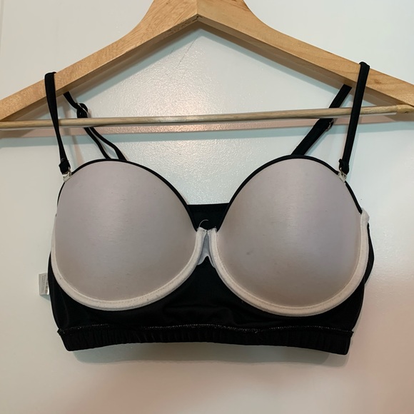 Black vintage style bikini top - Picture 3 of 8